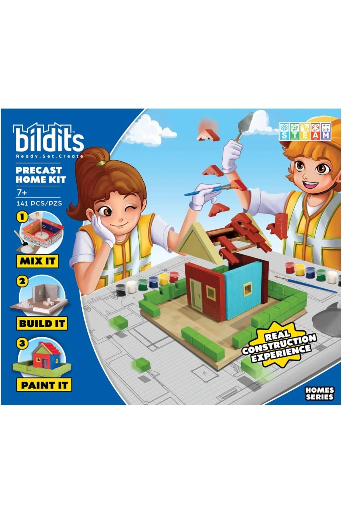 COLOR LAND CHILDRENS TOYS CENTER LLC Precast Home Construction Set