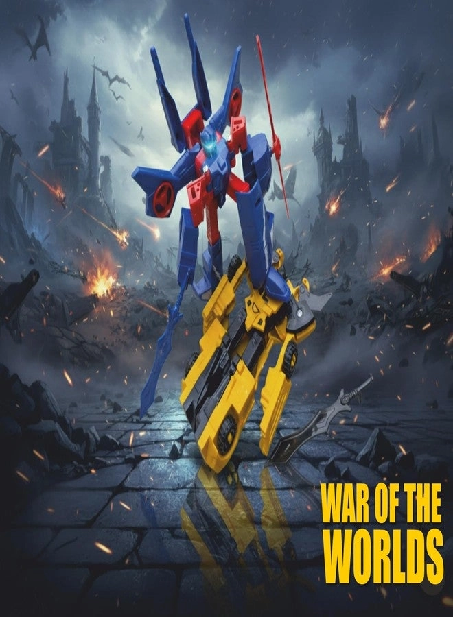 Transcops (Set of 2) - Robot to Car & Car to Robot Yellow & Blue