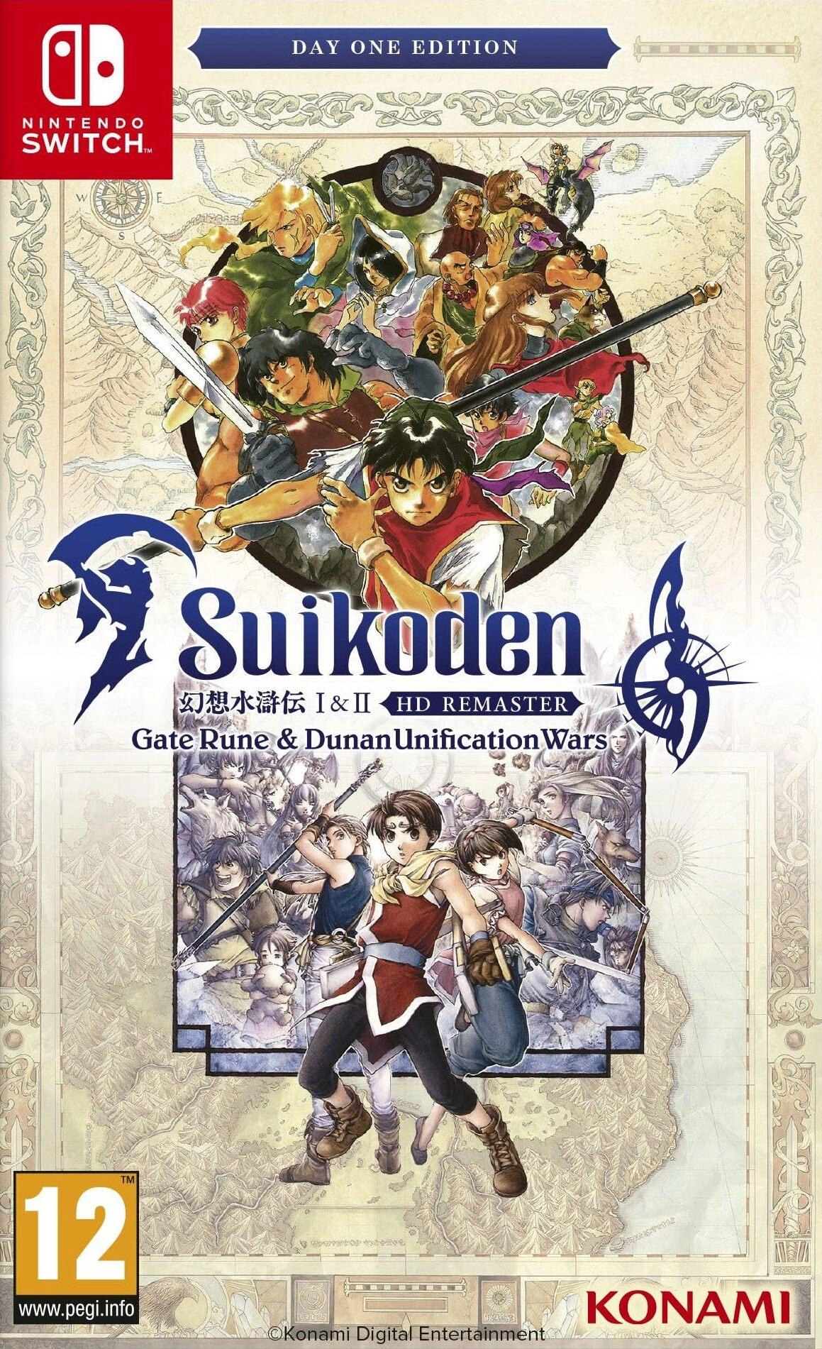 Konami Suikoden I & II HD Remaster: Gate Rune And Dunan Unification Wars Day One Edition - Nintendo Switch