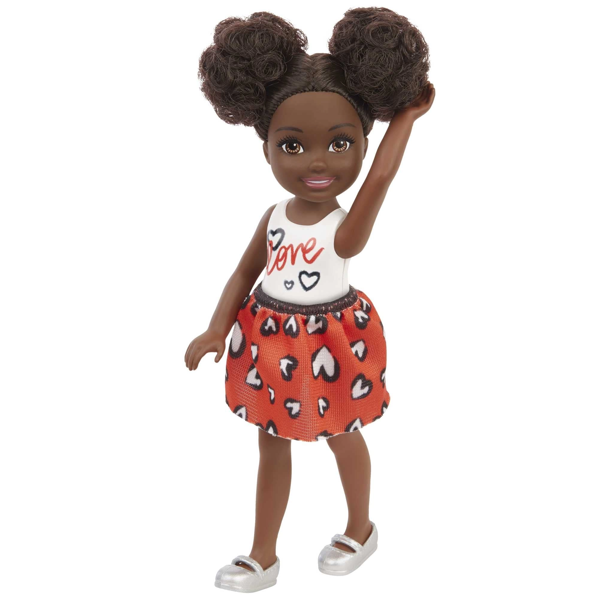 Barbie Chelsea Small Doll - 6-inch Black Hair in Afro Puffs Ages 3+