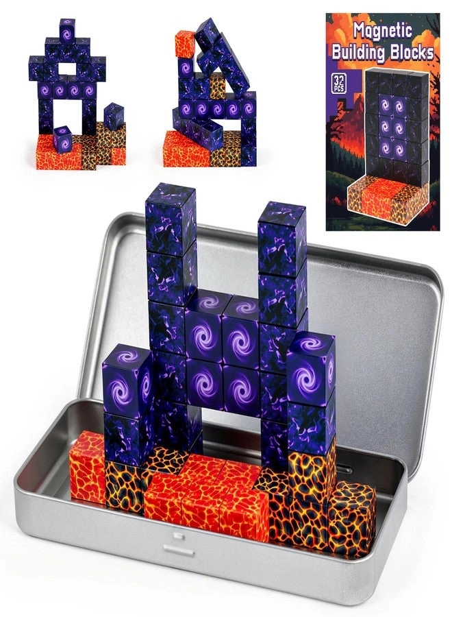 3 otters Magnetic Blocks - 32 pcs