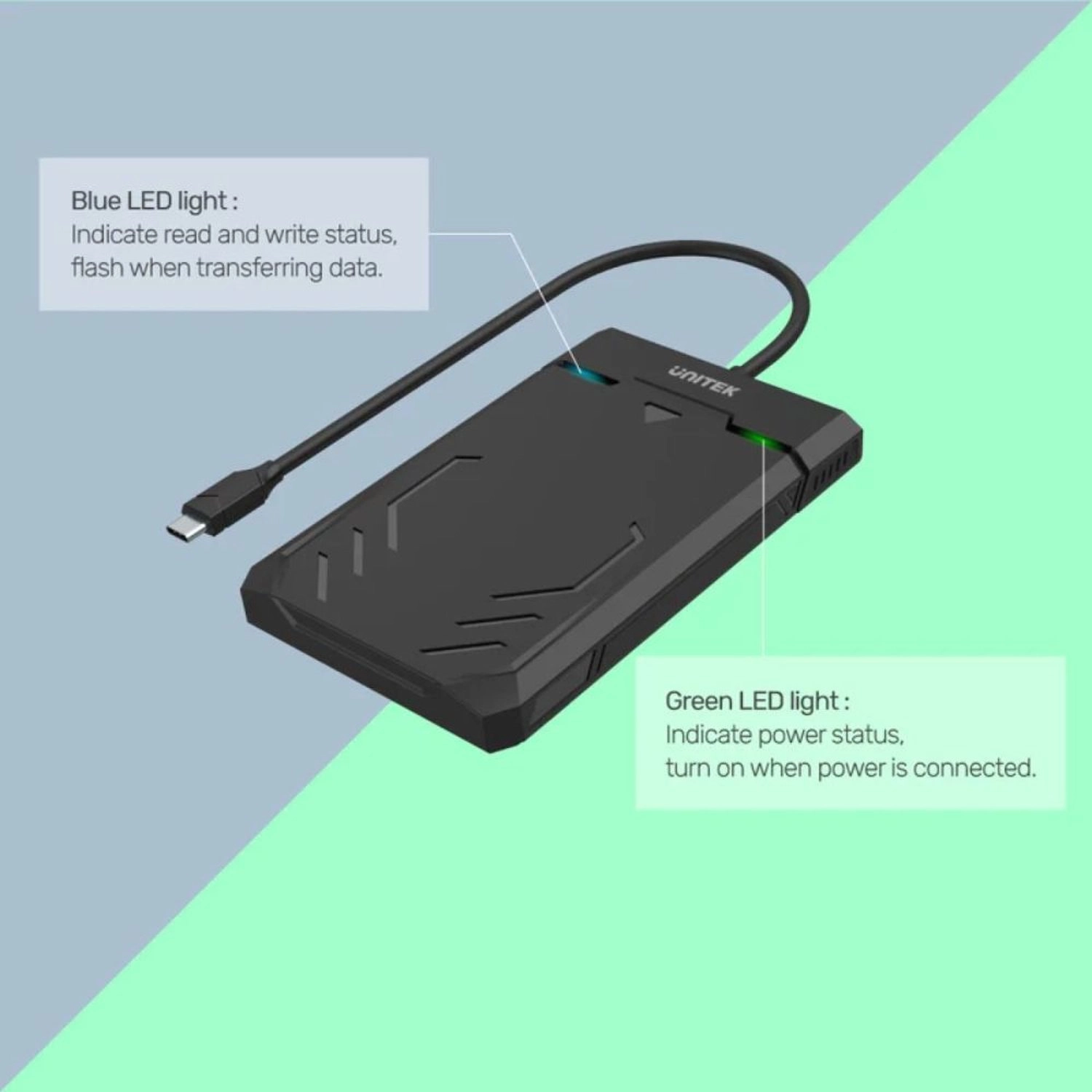 DiskGuard Raiden - USB-C USB 3.0 SATA III 2.5-inch