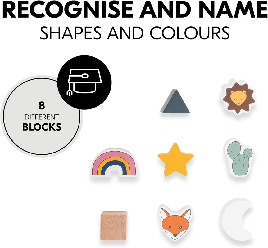 Sort'n'Build Shape Sorter - Suitable for 6 Months & Above. 8 piece(s)