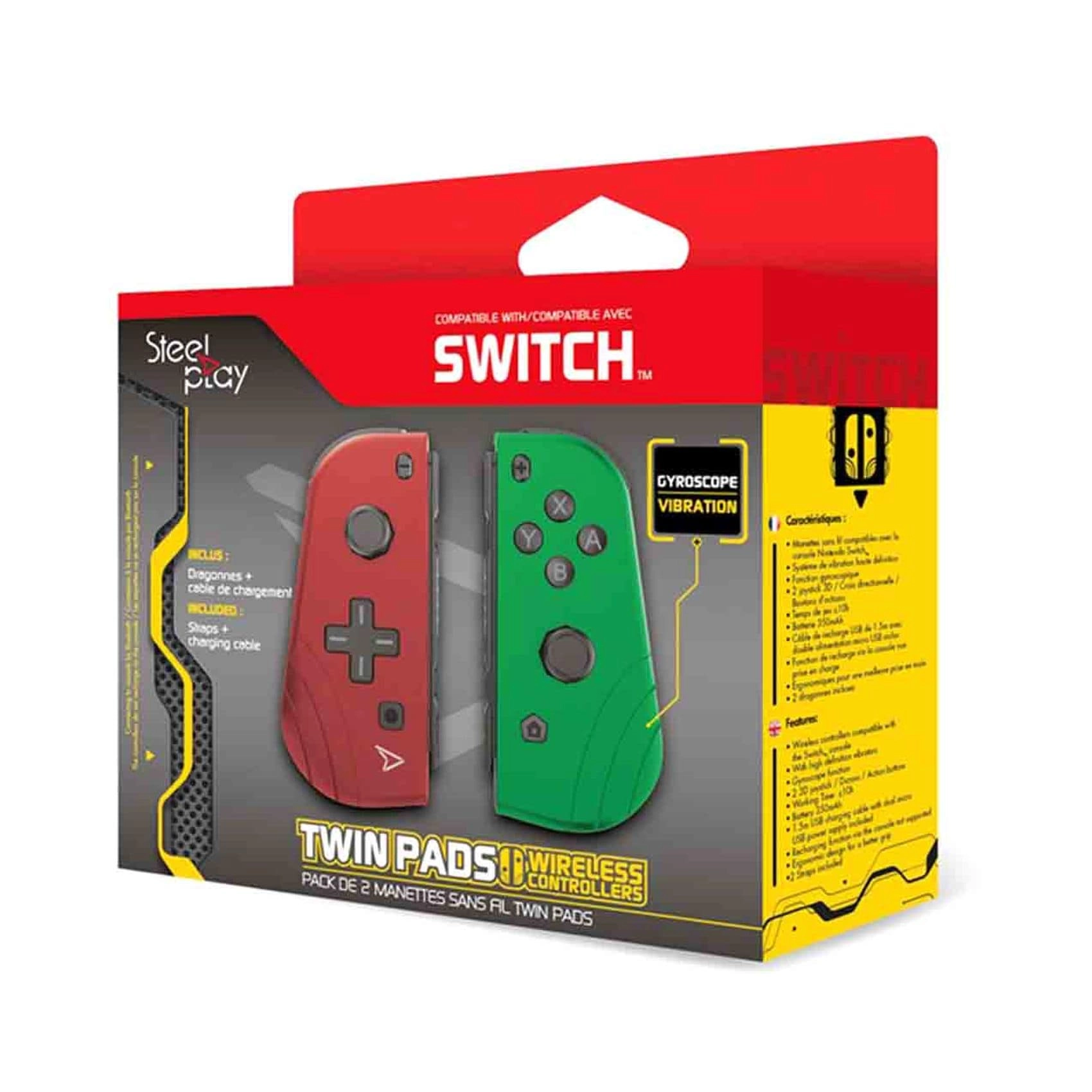Wireless Twin Pads Controllers for Nintendo Switch - Multicolour
