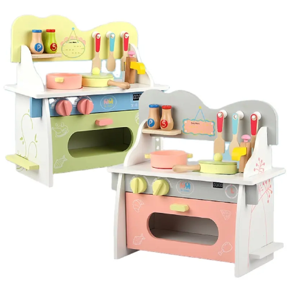 Gambol Kids Wooden Mini Kitchen Set - 14 Inch dolls (GB-MSN 21027AB)