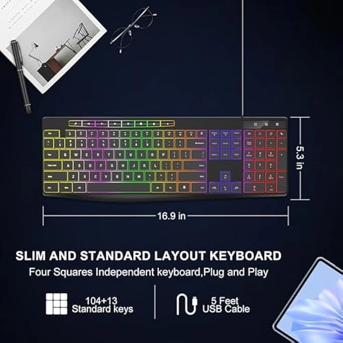 Wired Gaming Keyboard - Wired
