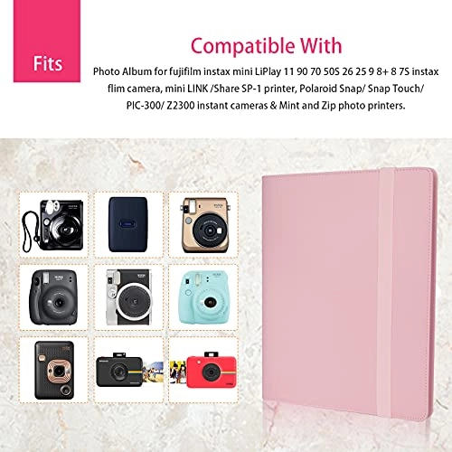 Instax Mini 400 Pockets PU Leather Photo Album