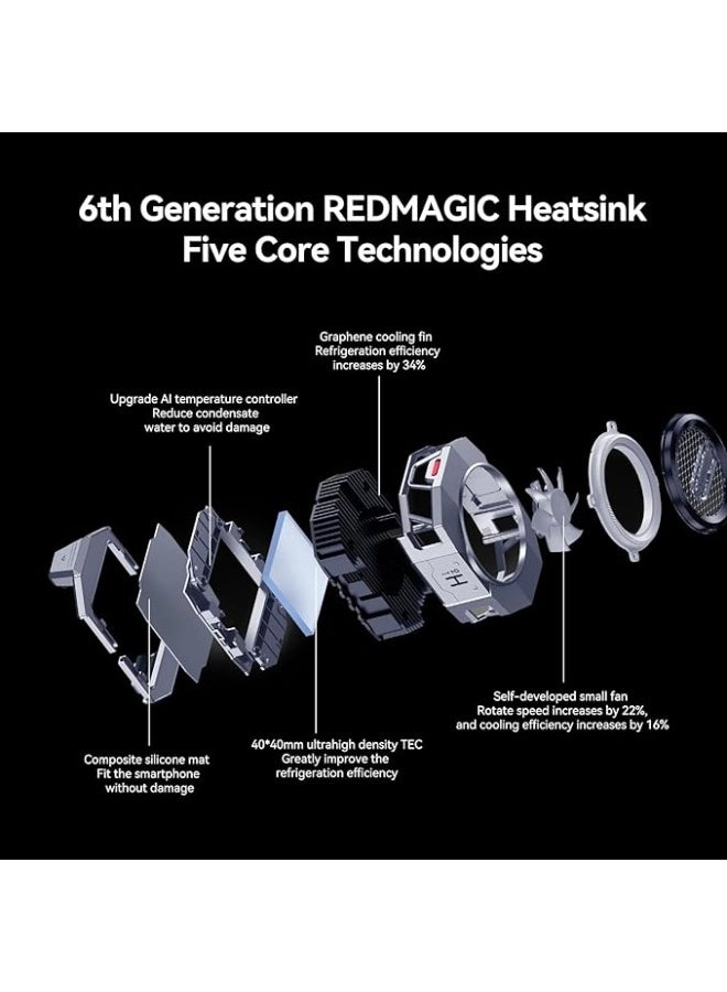 Phone Cooler - 30W RGB Retractable Clip