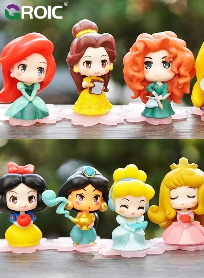 Princess Action Figure Set - 9 Pcs Birthday
