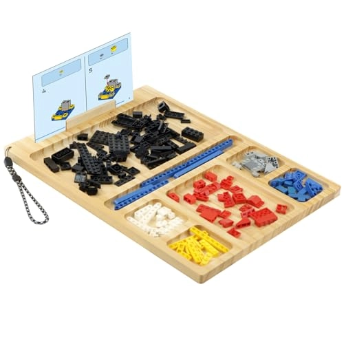 Building Baseplate Table Tray for LEGO - Wood