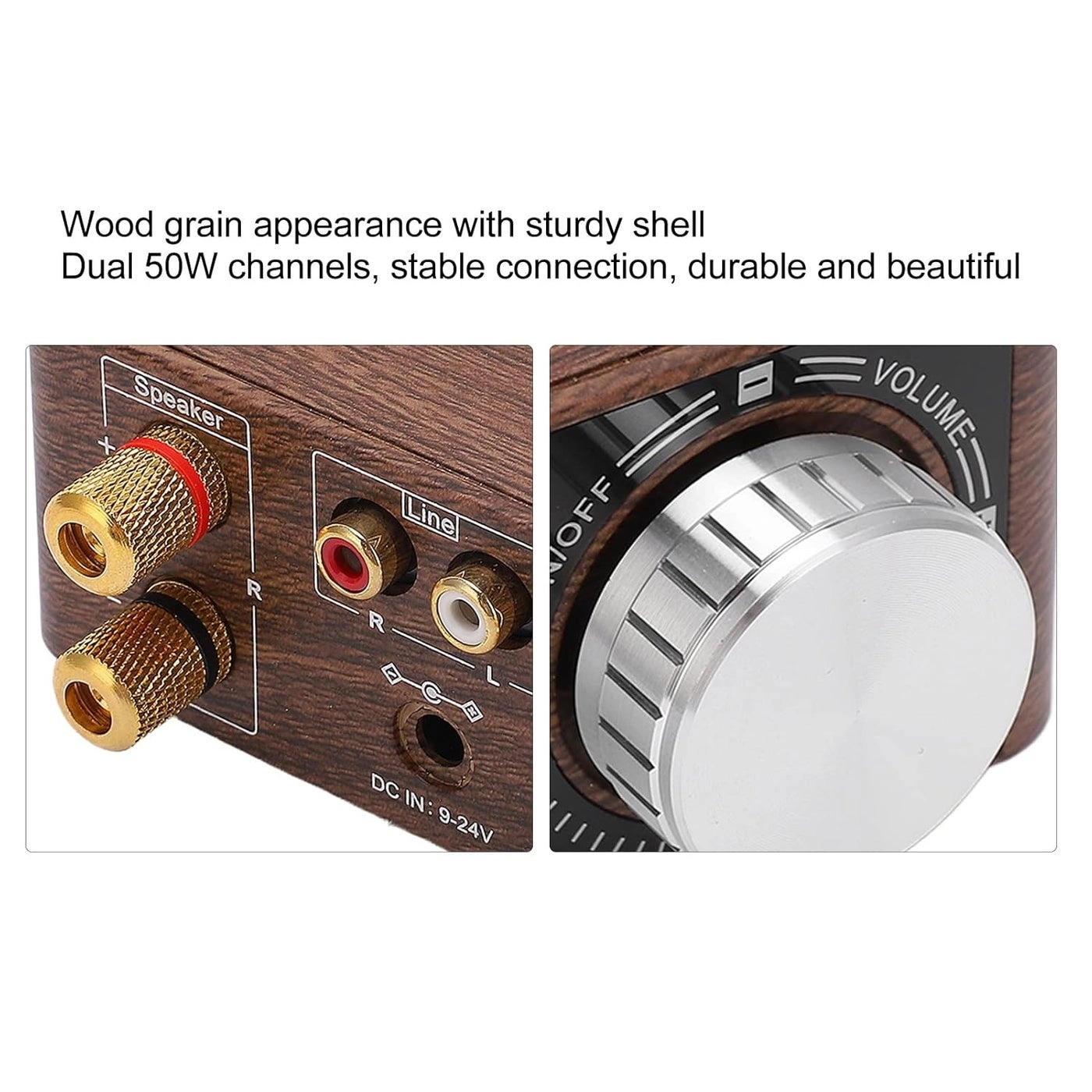 Mini Bluetooth 5.0 Power Amplifier - 2 Channel 50W