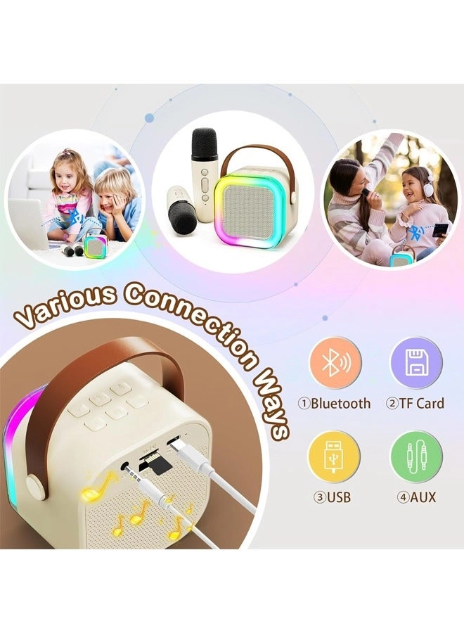 Portable Karaoke Machine - 2 wireless microphones