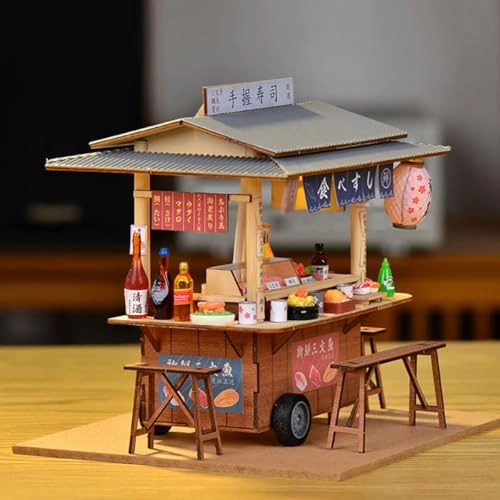 Gibbon Sushi Shop - Vintage Japanese