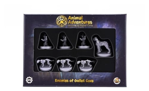 Animal Adventures: Secrets of Gullet Cove - Enemies of Gullet Cove - RPG Villain Miniatures Ready to Paint 5e Compatible