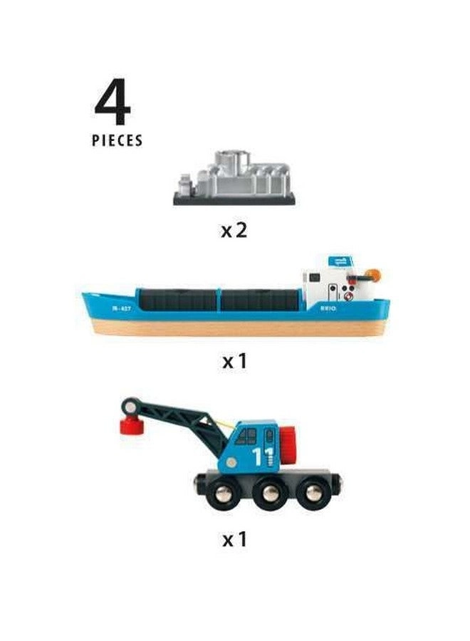 33534 Container Ship and Crane Wagon - 3+ Years 4.0 piece(s)