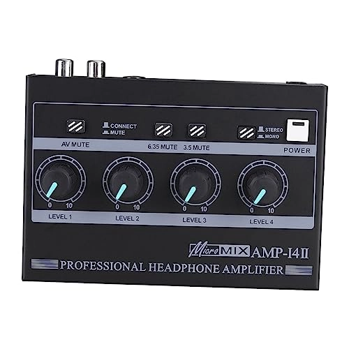 Headphone Amplifier - Portable Compact RCA 6.35Mm 3.5Mm Input