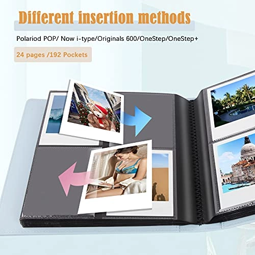 3.5x4.5" 192 Pockets Faux Leather Photo Album