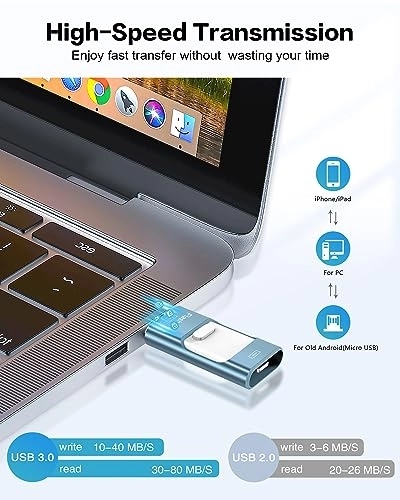 UD203 - USB 3.0 iOS Micro USB Type-C 512GB
