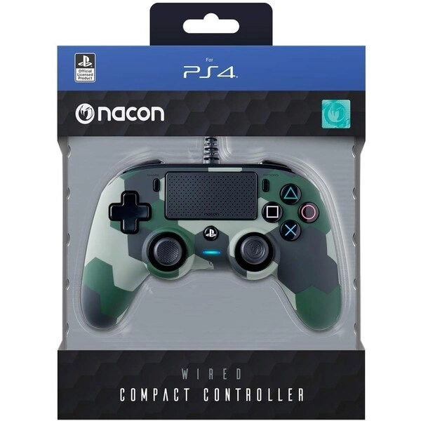 GEEKAY Nacon Wired Compact Controller - Grey PS4