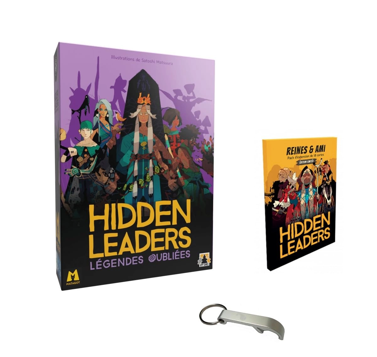 Blumie Shop Hidden Leaders: Forgotten Legends + Hidden Leaders: Queens & Friends + Bottle Opener (French)