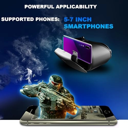 VR Goggles - 120° FOV Blue light filtering Supports 5-7in Smartphone