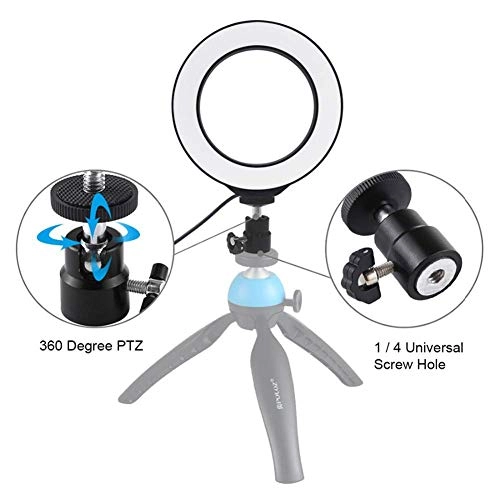 Ring Light LED - 6" Tripod 3 Light Modes
