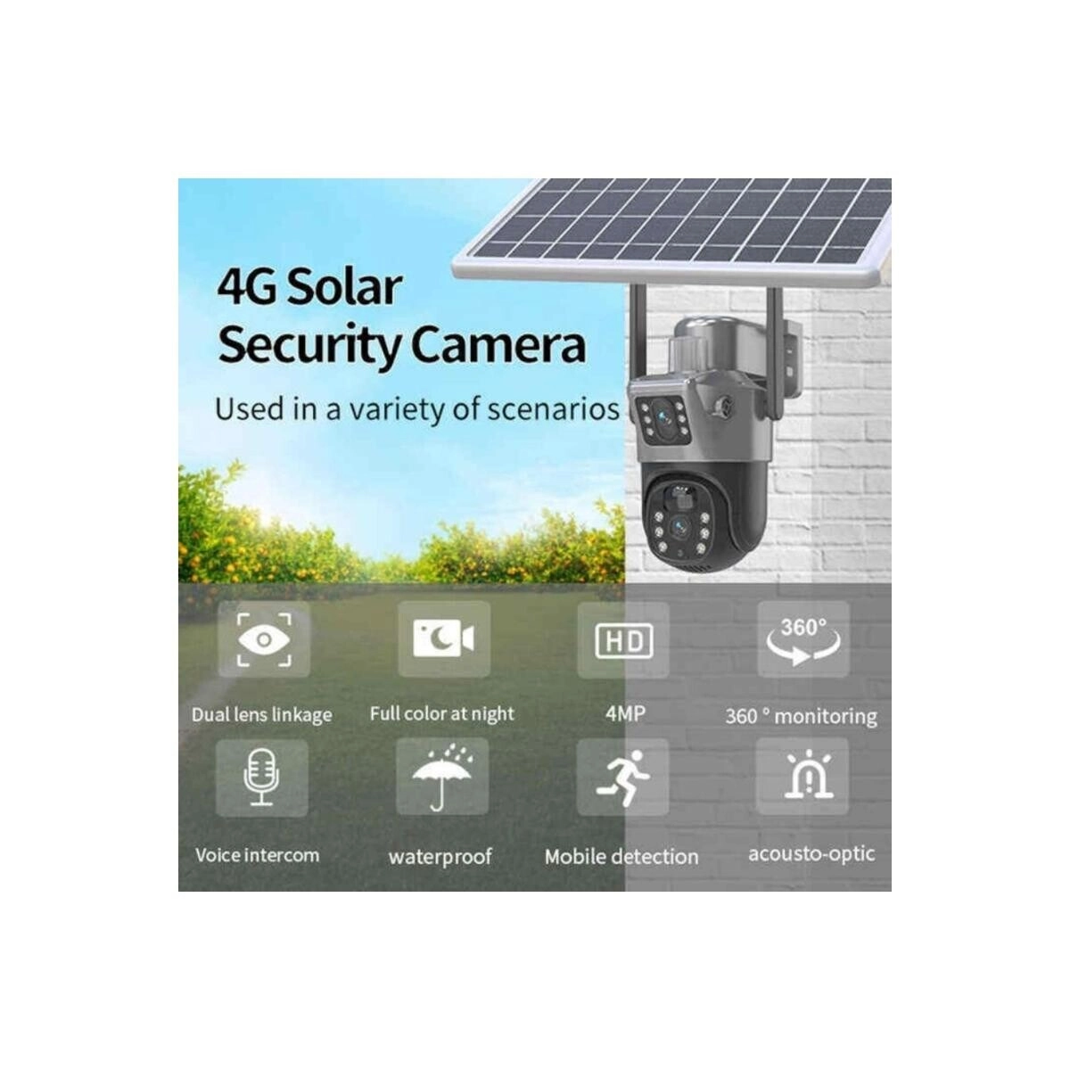 Solar-Powered Security CCTV Camera