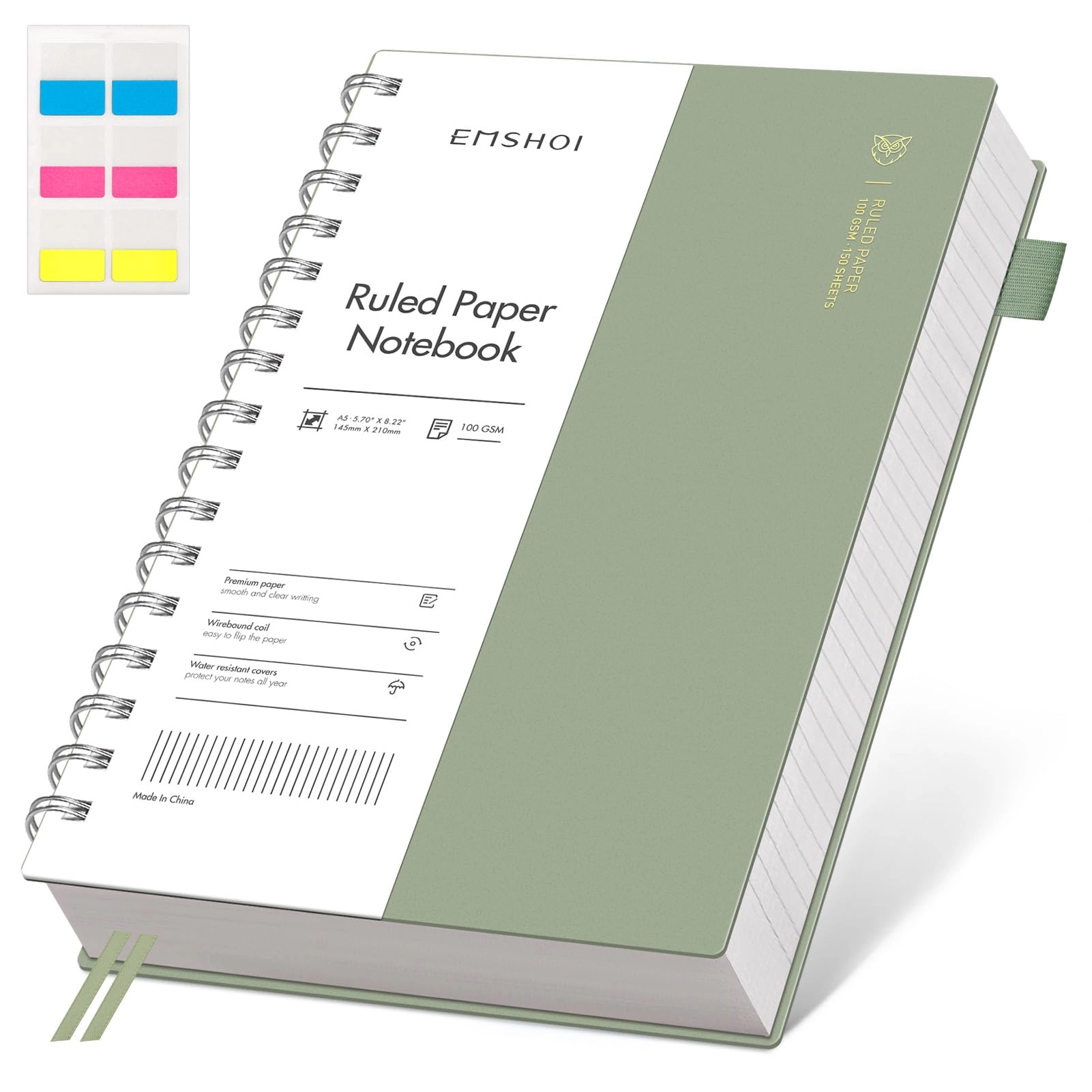 Notebook A5 Spiral - Lined 150 Sheets