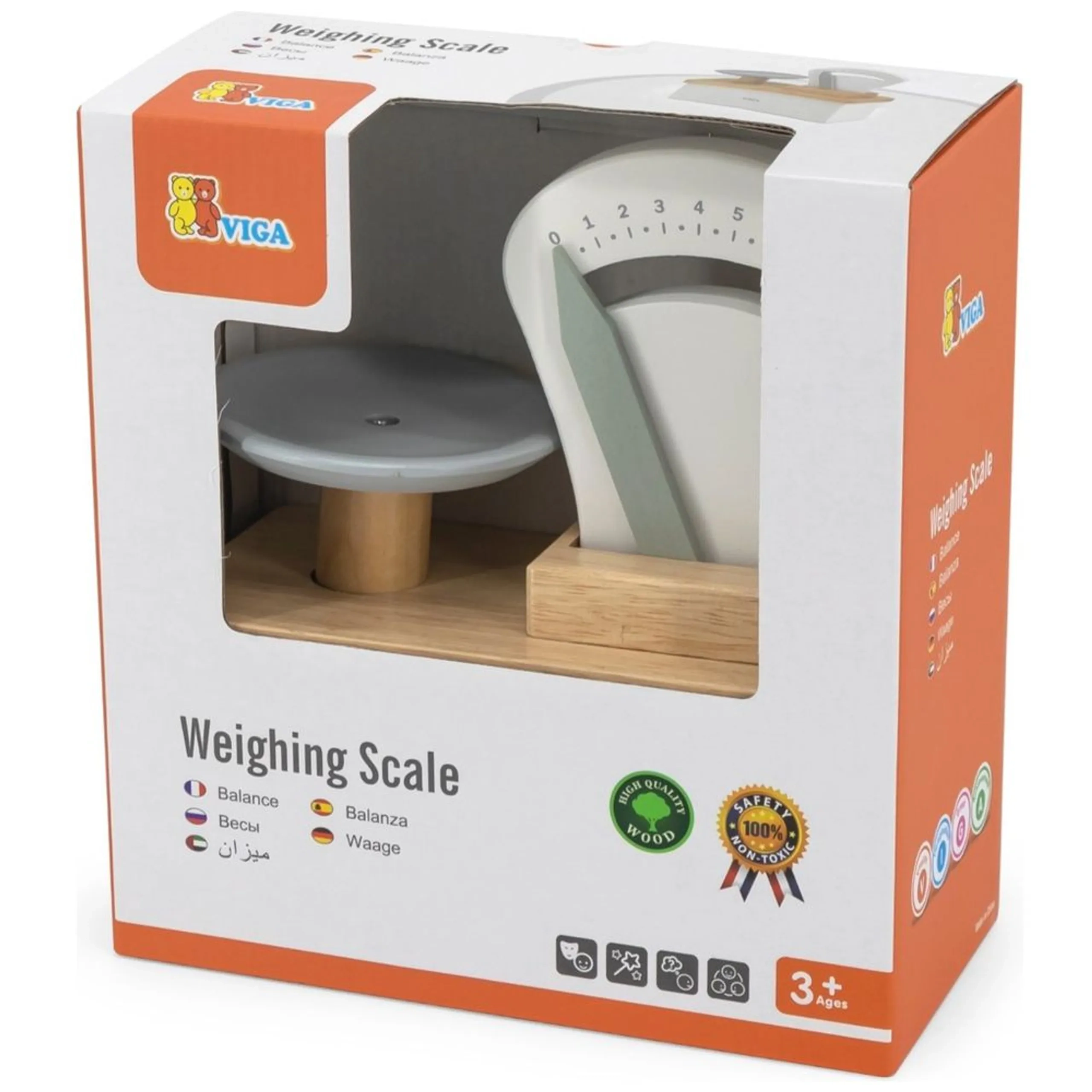 Wooden Weighing Scale - Suitable for 3 years & above