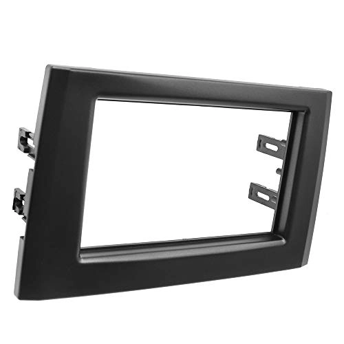 Center Console Radio Fascia - Double Din 178x102mm Silver