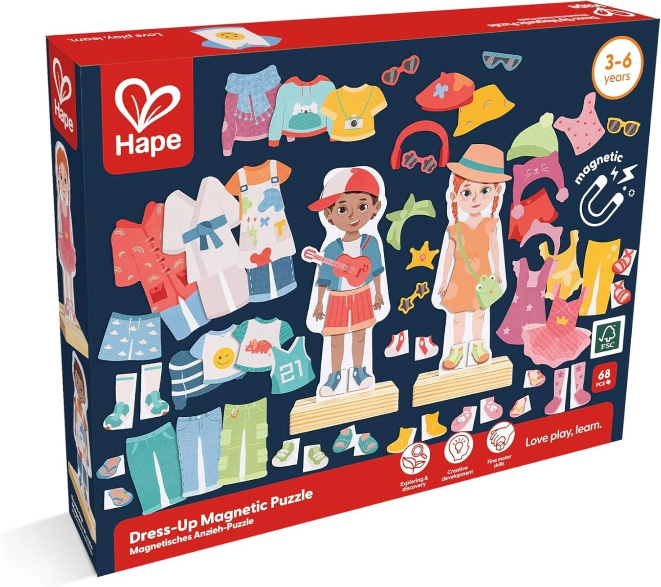 Dress Up Magnetic Puzzle - 3 +