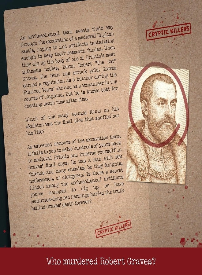 Unsolved Murder Mystery Game: Murder in Medieval Britain