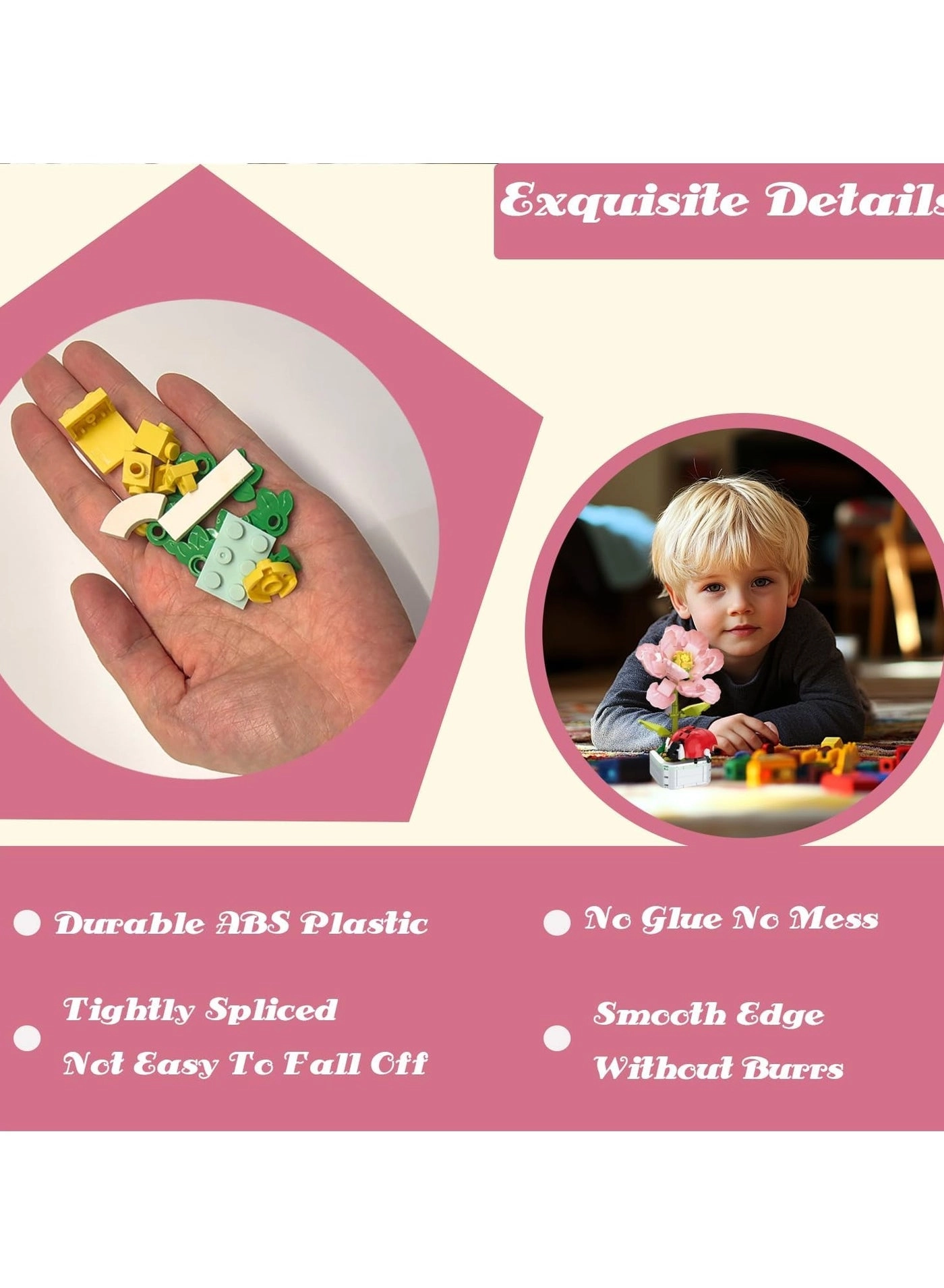 Potted Plant Theme Building Block Toys - Ladybug potted plant 201pcs