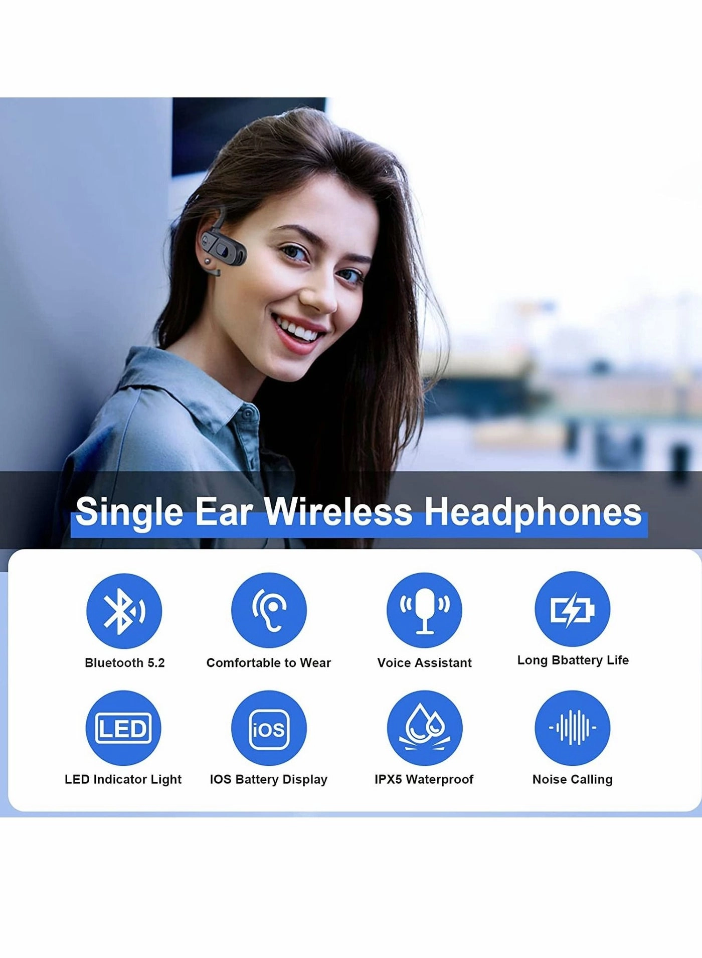 Bone Conduction Headphones Wireless Headphone