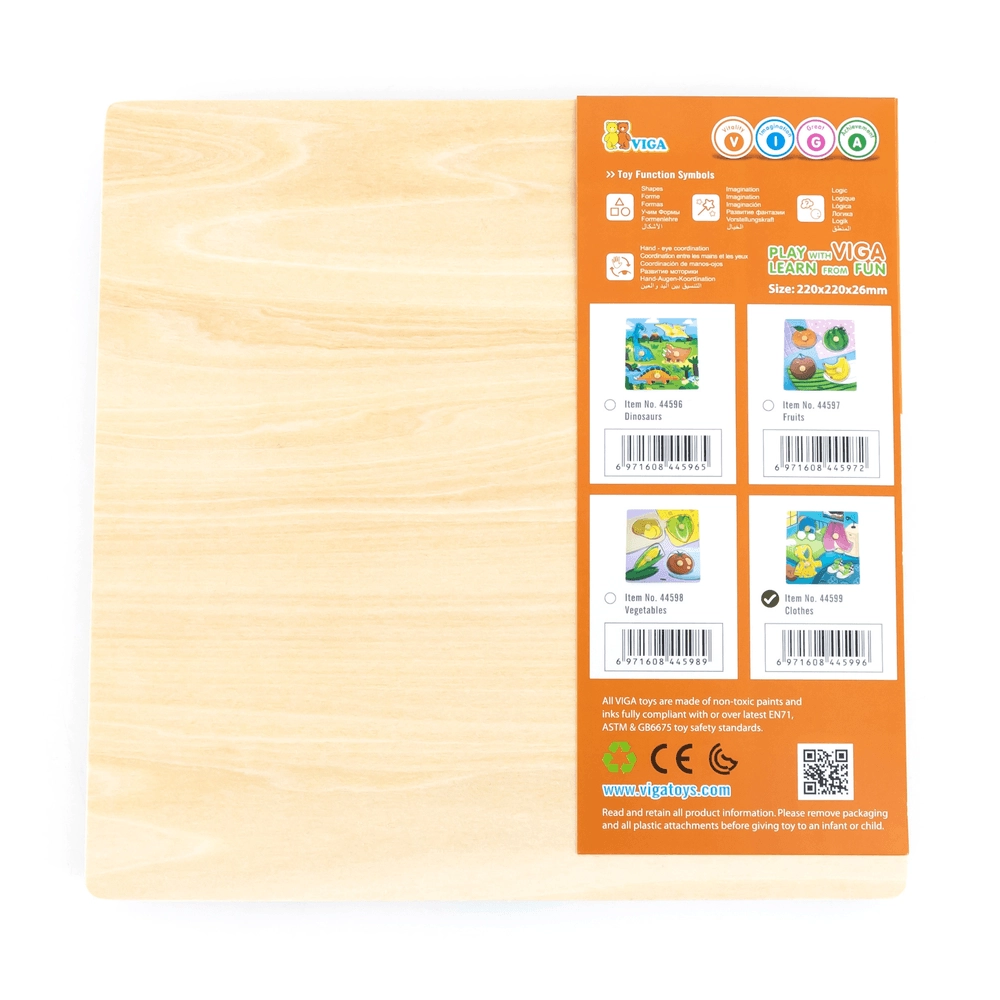 Wooden Knob Puzzle - 3 +