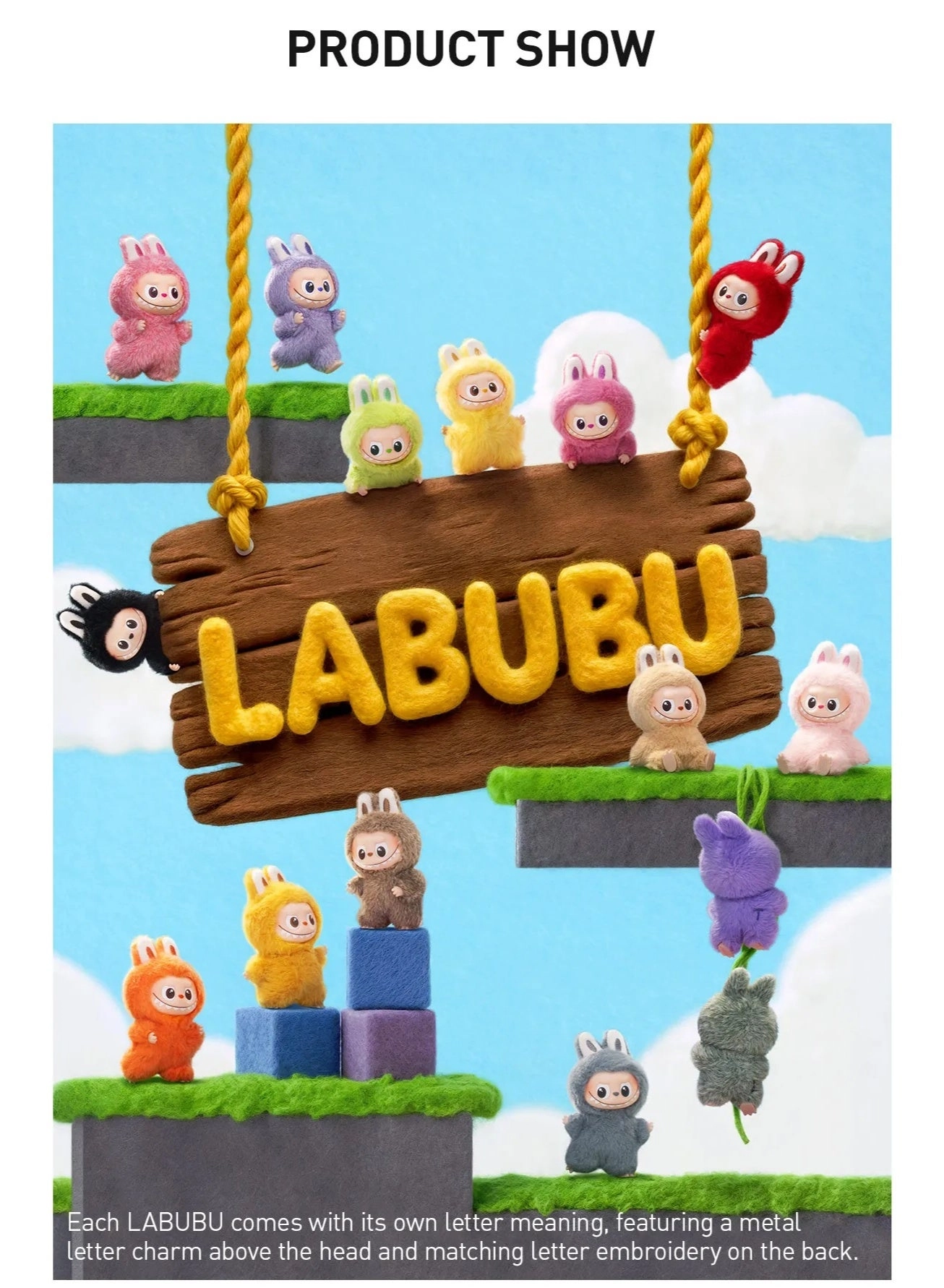 Labubu - The Monsters - Vinyl Plush Pendant Single Blind Box