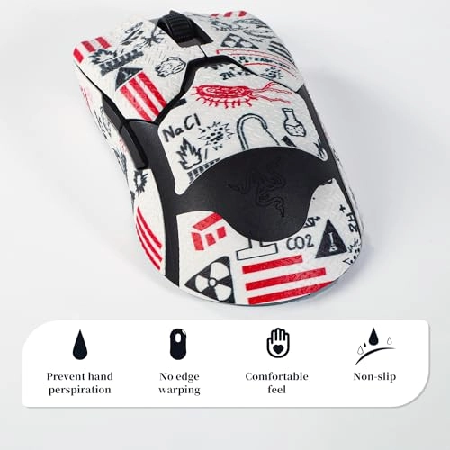 Mouse Grip Tape Stickers - Razer Viper V2 Pro Anti Slip Sweat-Resistant