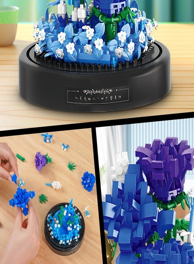 Flowers Micro Building Set - Blue Rose 630 pcs