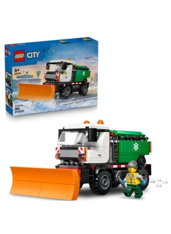 LEGO City Snowplow - minifigure salt spreader