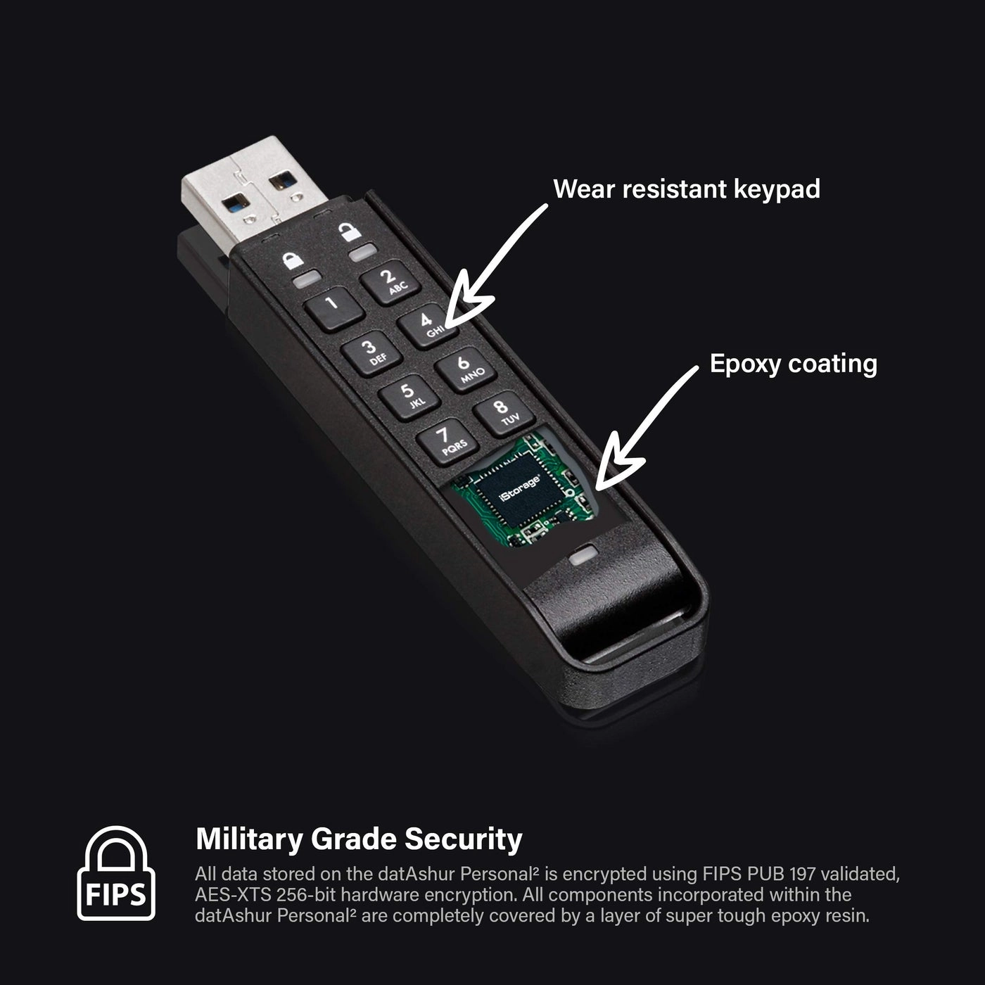 datAshur Personal2 - USB 3.2 USB Type A 32GB