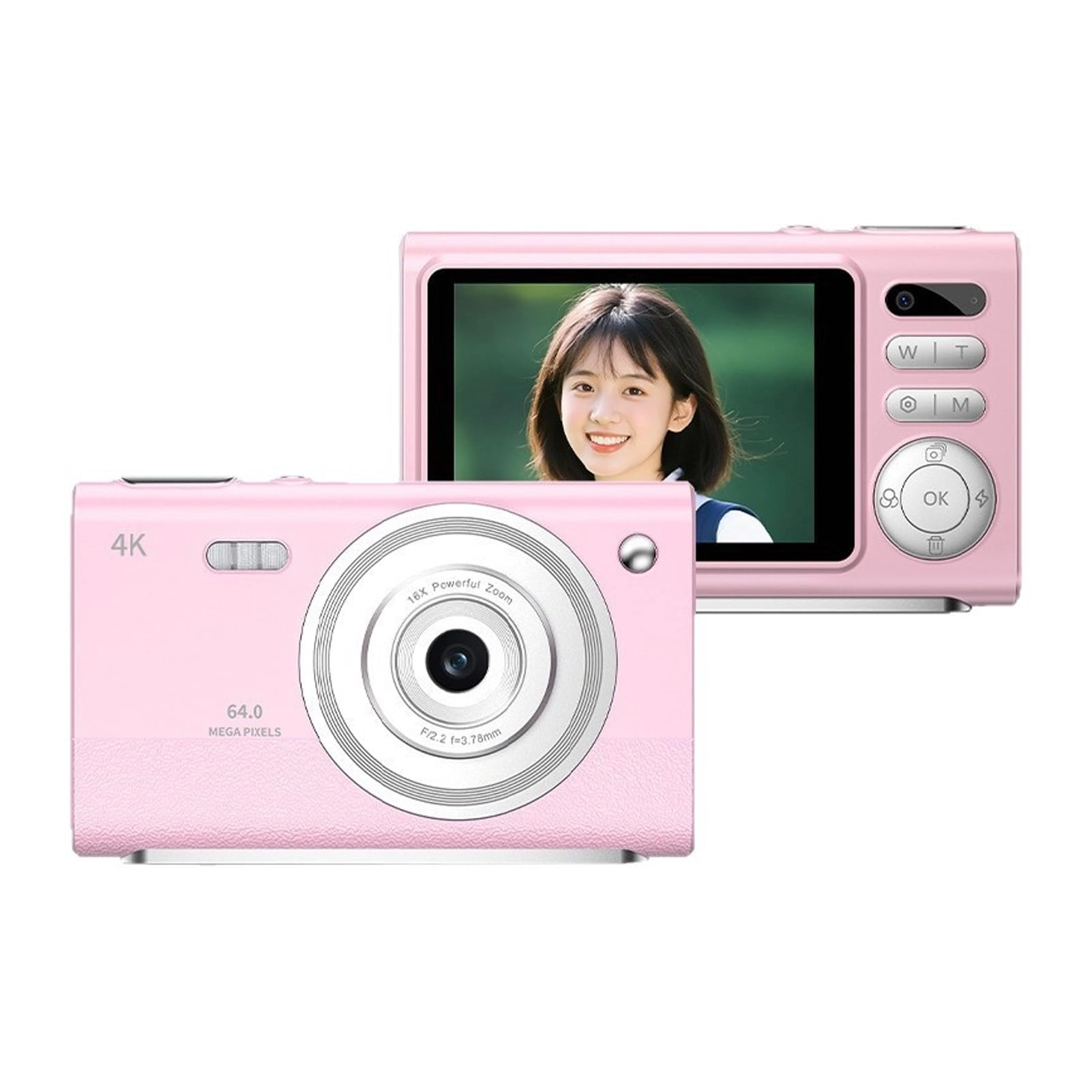 4K Digital Camera - 64MP 16X Zoom