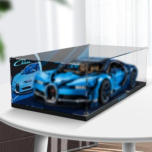 Acrylic Display Case - compatible with Lego 42083 Bugatti Chiron Race Car