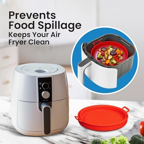 Air Fryer Silicone Liner - Food-grade silicone 2 Pack