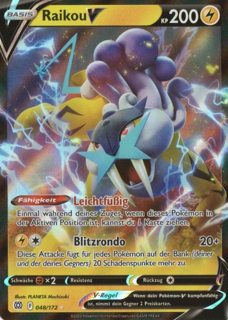 Pokemon Raikou V BRS 048 - German