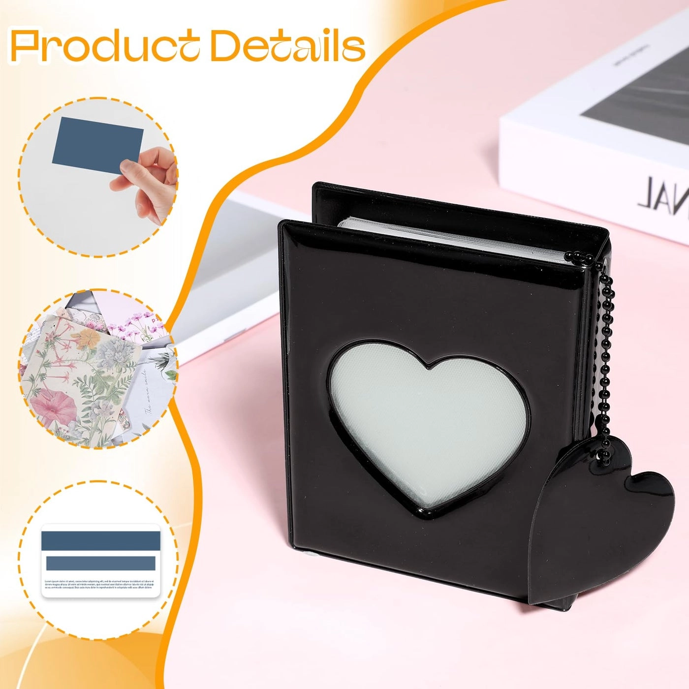 Mini 3" 32 Pockets Photocard Binder Photo Album