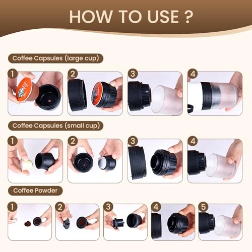 Electric Espresso Machine - ground coffee coffee capsules