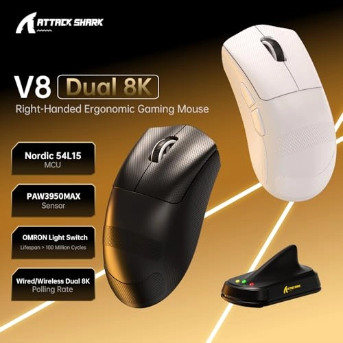 V8 Mouse - 2.4Ghz Wireless/Bluetooth/Wired