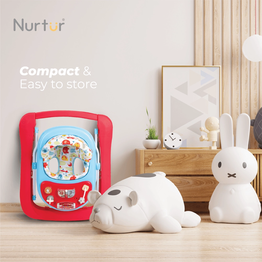 3-In-1 Baby Multi Walker - Music Function Red