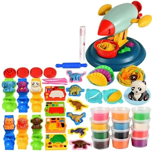 Rocket Noodle Playdough Toy Set - 47 pcs
