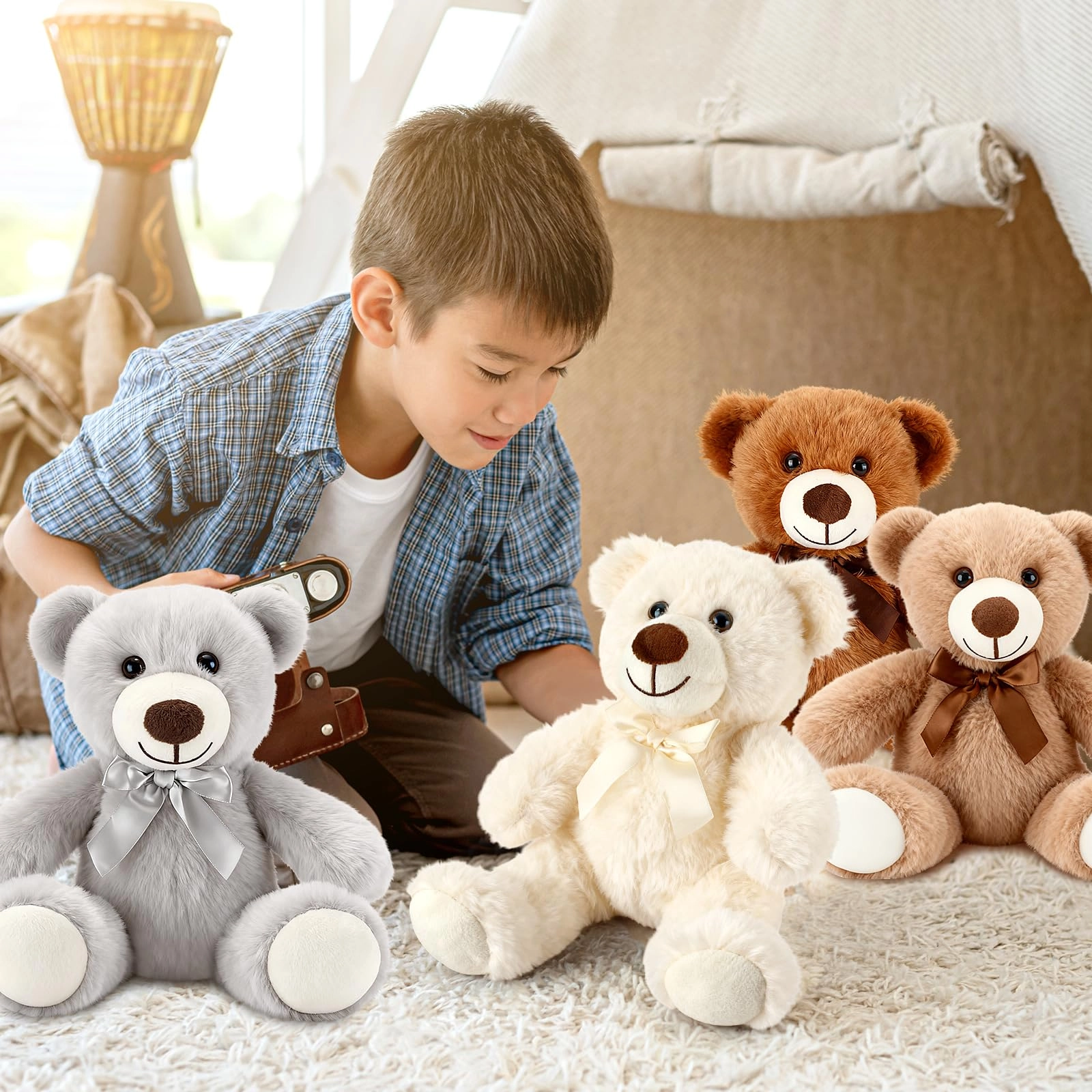 Teddy Bears - 35 cm 4 Pack